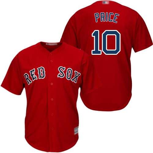 Boston Red Sox #10 David Price Red Cool Base Stitched Youth Jersey Youth