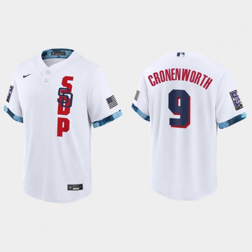 San Diego San Diego Padres #9 Jake Cronenworth 2021 All Star Game Fan's Version White Jersey Men's