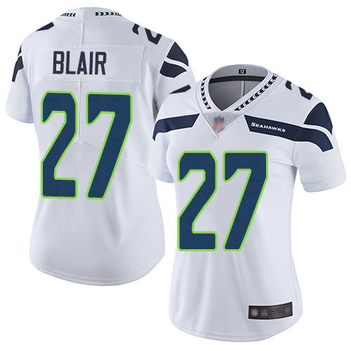 Seattle Seahawks #27 Marquise Blair White Women's Stitched Vapor Untouchable Limited Jersey Womens