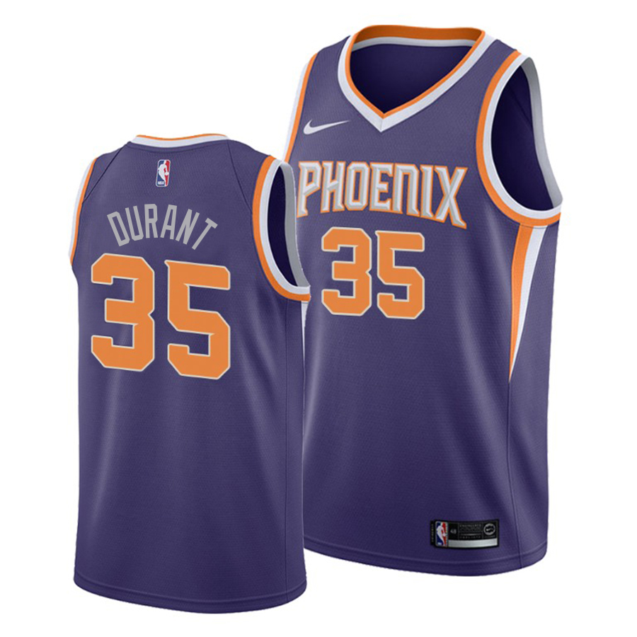 Suns #35 Kevin Durant Purple Swingman Icon Edition Jersey