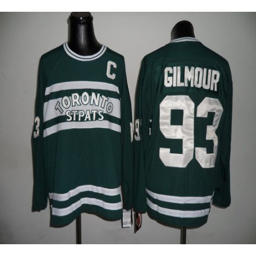 Maple Toronto Maple Leafs CCM Throwback #93 Doug Gilmour Green Stitched Jersey Men's