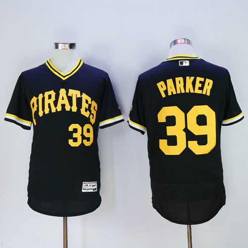 Pittsburgh Pirates #39 Dave Parker Black Flexbase Authentic Collection Cooperstown Stitched Jersey Men's
