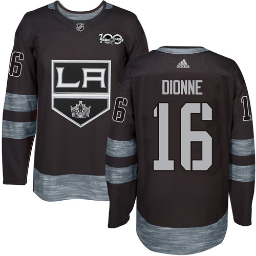 Adidas Los Angeles Kings #16 Marcel Dionne Black 1917-2017 100th Anniversary Stitched Jersey Men's