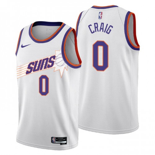 Phoenix Suns #0 Torrey Craig Mens 2022-23 City Edition Jersey - Cherry Blossom White Mens