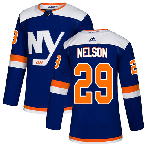 Adidas New York Islanders #29 Brock Nelson Blue Alternate Authentic Stitched Youth Jersey Youth