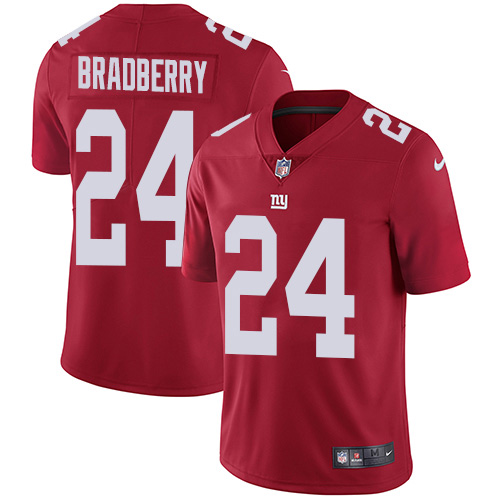 New York Giants #24 James Bradberry Red Alternate Youth Stitched Vapor Untouchable Limited Jersey Youth