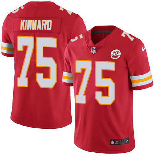 Chiefs #75 Darian Kinnard Red Team Color Men's Stitched Vapor Untouchable Limited Jersey