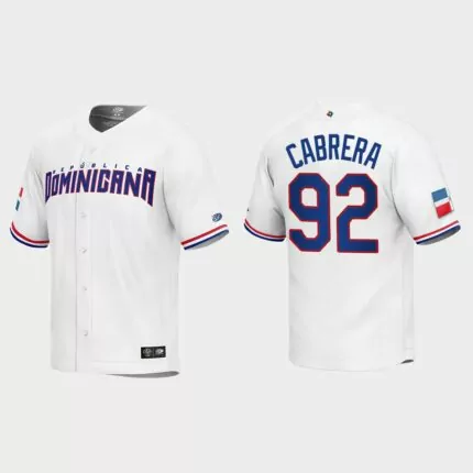 Genesis Cabrera Dominican Republic Baseball 2023 World Baseball Classic Replica Jersey – White