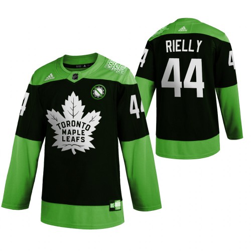 Toronto Maple Toronto Maple Leafs #44 Morgan Rielly Men's Adidas Green Hockey Fight nCoV Limited Jersey Men's