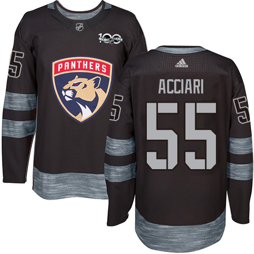 Adidas Florida Panthers #55 Noel Acciari Black 1917-2017 100th Anniversary Stitched Jersey Men's