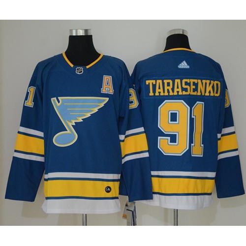 Adidas St. Louis Blues #91 Vladimir Tarasenko Blue Alternate Authentic Stitched Jersey Men's