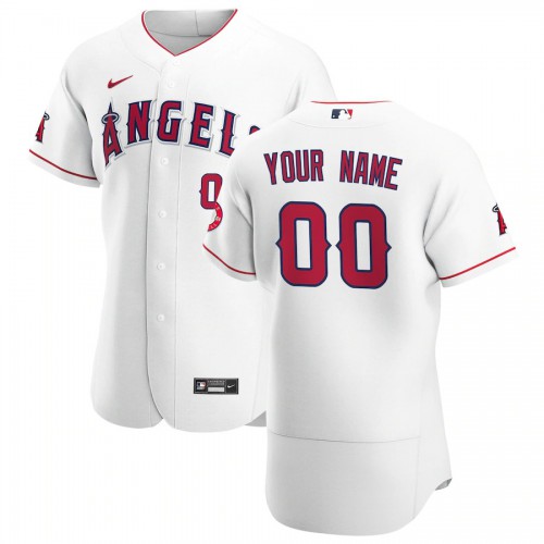 Los Angeles Angels Custom Men's White Home 2020 Authentic Player Jersey
