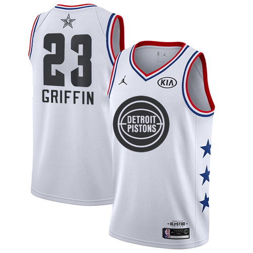 Detroit Pistons #23 Blake Griffin White Womens Jordan Swingman 2019 All-Star Game Jersey Womens