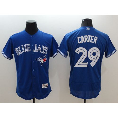 Toronto Blue Jays #29 Joe Carter Blue Flexbase Authentic Collection Stitched Jersey Men's