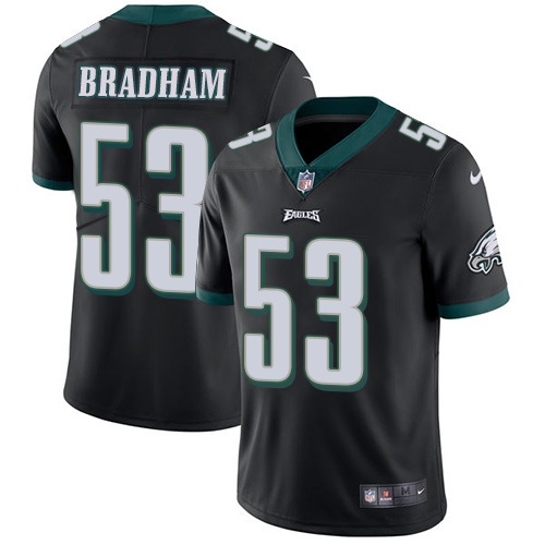 Philadelphia Eagles #53 Nigel Bradham Black Alternate Men's Stitched Vapor Untouchable Limited Jersey Men's