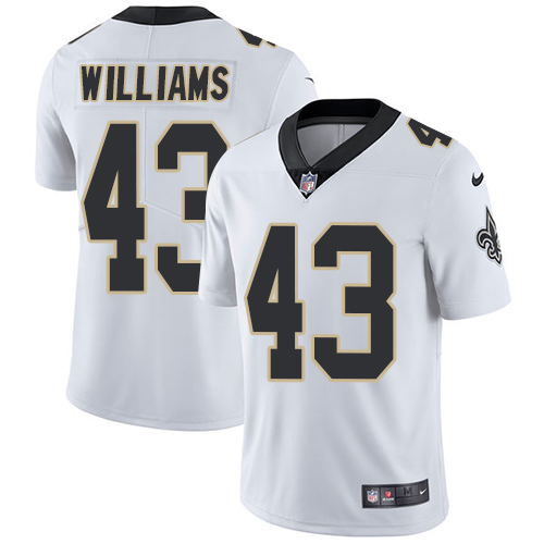 New Orleans Saints #43 Marcus Williams White Men's Stitched Vapor Untouchable Limited Jersey Men's