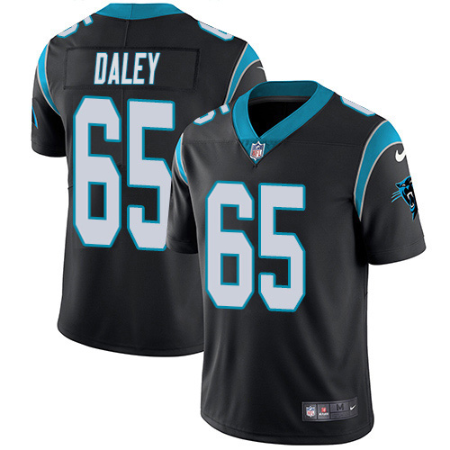 Carolina Panthers #65 Dennis Daley Black Team Color Men's Stitched Vapor Untouchable Limited Jersey Men's