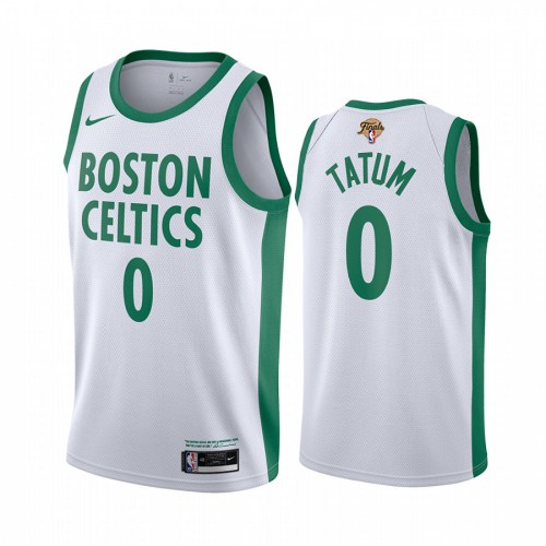 Boston Boston Celtics #0 Jayson Tatum White Swingman 2022 Finals City Edition Jersey Mens