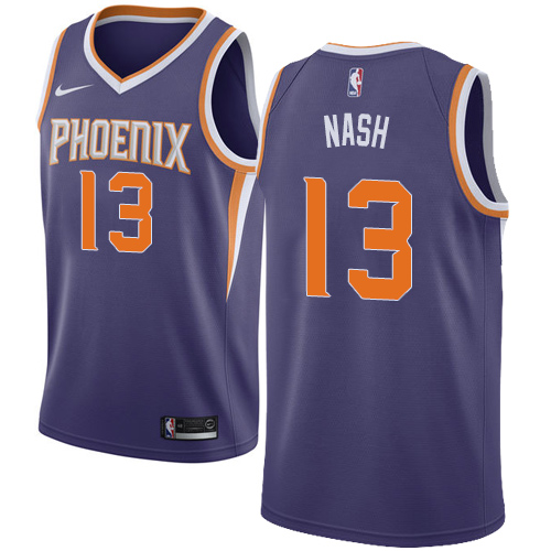 Phoenix Suns #13 Steve Nash Purple Womens Swingman Icon Edition Jersey Womens