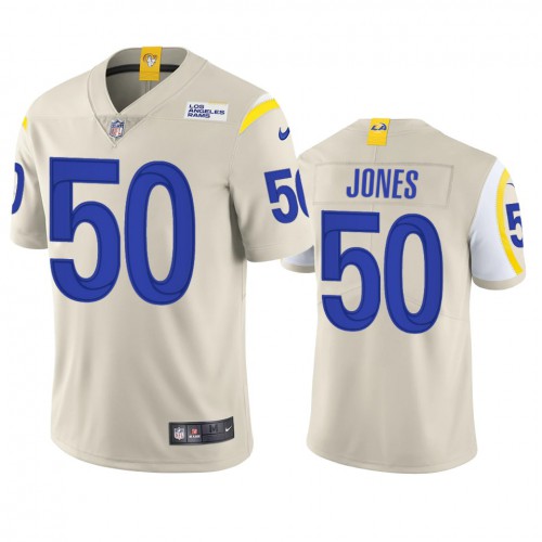 Los Angeles Los Angeles Rams #50 Ernest Jones Men's Vapor Limited Jersey - Bone Men's