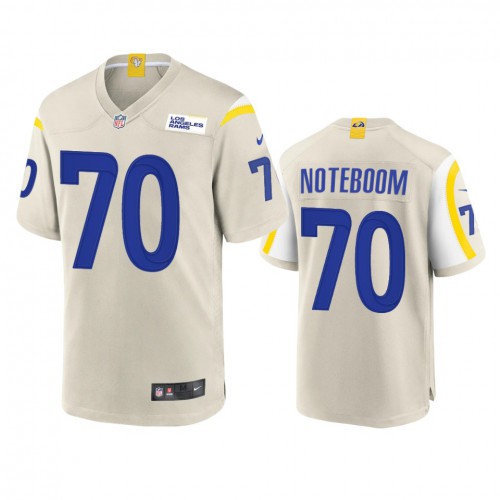 Los Angeles Los Angeles Rams #70 Joseph Noteboom Men's Game Jersey - Bone Men's