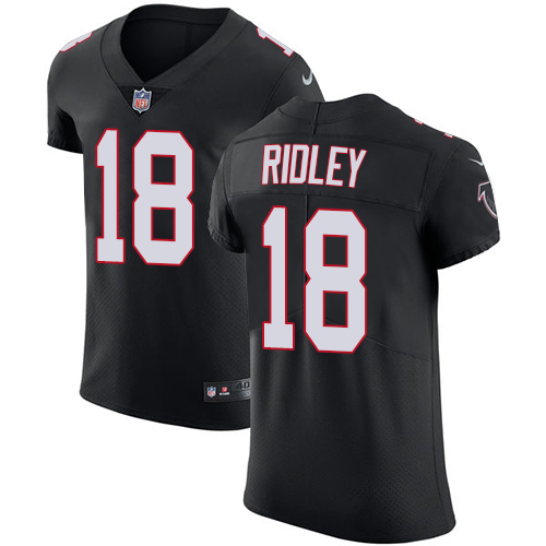 Falcons #18 Calvin Ridley Black Alternate Men's Stitched Vapor Untouchable Elite Jersey