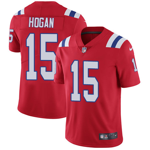 New England Patriots #15 Chris Hogan Red Alternate Men's Stitched Vapor Untouchable Limited Jersey Men's