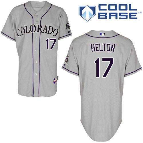 Colorado Rockies #17 Todd Helton Grey Cool Base Stitched Youth Jersey Youth
