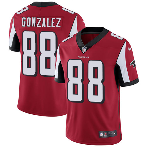 Atlanta Falcons #88 Tony Gonzalez Red Team Color Men's Stitched Vapor Untouchable Limited Jersey Men's