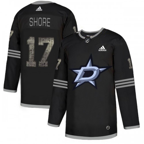 Adidas Dallas Stars #17 Devin Shore Black Authentic Classic Stitched Jersey Men's