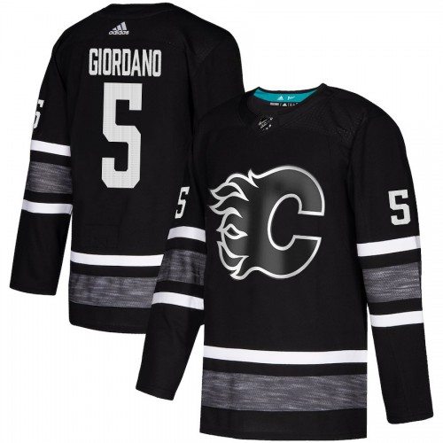 Adidas Calgary Flames #5 Mark Giordano Black 2019 All-Star Game Parley Authentic Stitched Jersey Men's