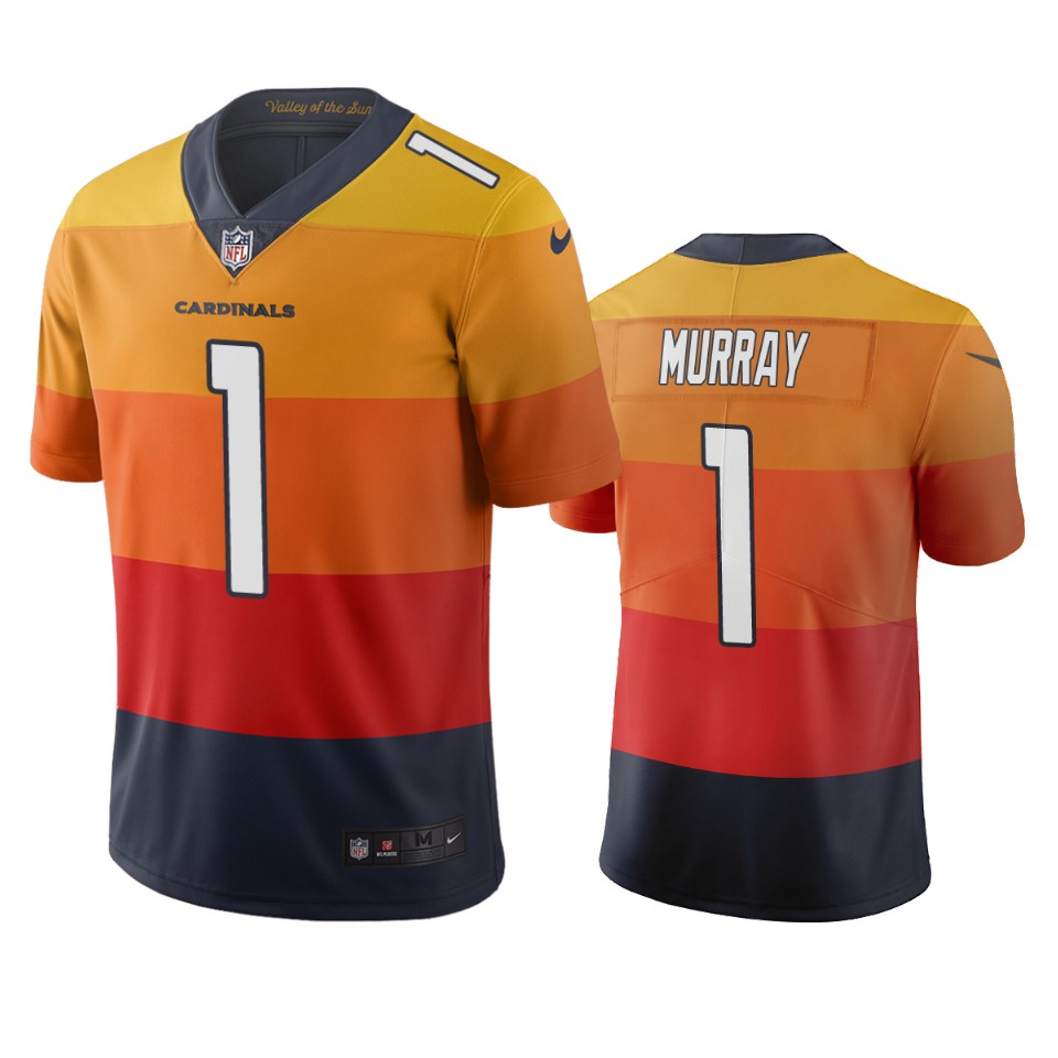 Arizona Cardinals #1 Kyler Murray Sunset Orange Vapor Limited City Edition Jersey