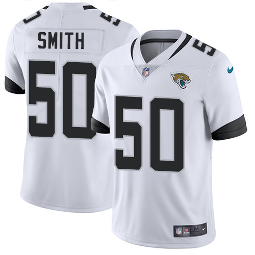 Jacksonville Jaguars #50 Telvin Smith White Men's Stitched Vapor Untouchable Limited Jersey Men's