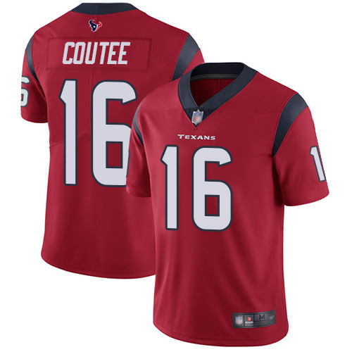 Houston Texans #16 Keke Coutee Red Alternate Men's Stitched Vapor Untouchable Limited Jersey Men's