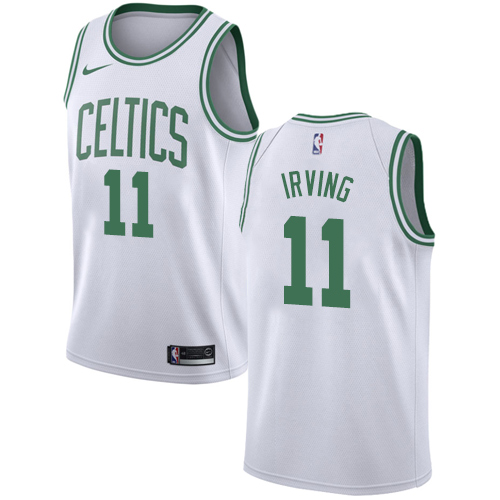 Boston Celtics #11 Kyrie Irving White Womens Swingman Association Edition Jersey Womens