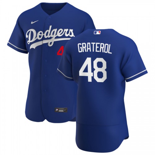 Los Angeles Los Angeles Dodgers #48 Brusdar Graterol Men's Royal Alternate 2020 Authentic Player Jersey Men's