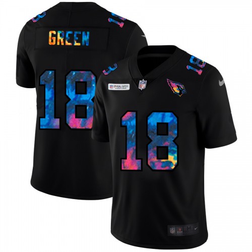 Arizona Arizona Cardinals #18 A.J. Green Men's Multi-Color Black 2020 Crucial Catch Vapor Untouchable Limited Jersey Men's