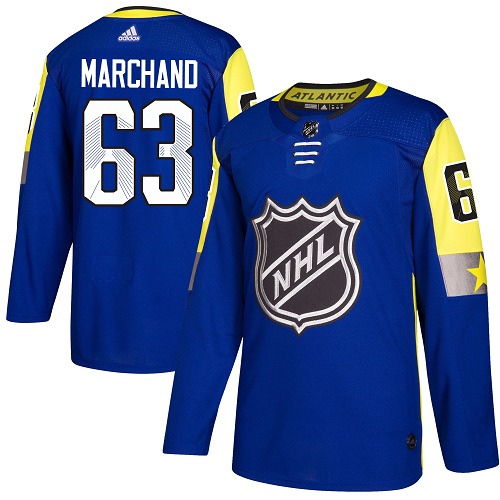 Adidas Boston Bruins #63 Brad Marchand Royal 2018 All-Star Atlantic Division Authentic Youth Stitched Jersey Youth