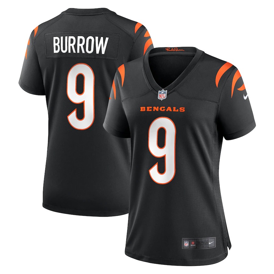 Cincinnati Bengals #9 Joe Burrow Black Women's Game Jersey