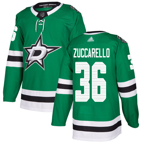 Adidas Dallas Stars #36 Mats Zuccarello Green Home Authentic Youth Stitched Jersey Youth