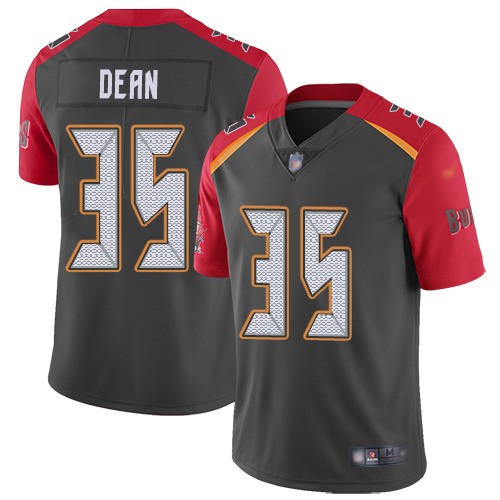 Tampa Bay Buccaneers #35 Jamel Dean Gray Men's Stitched Limited Inverted Legend Jersey Men's