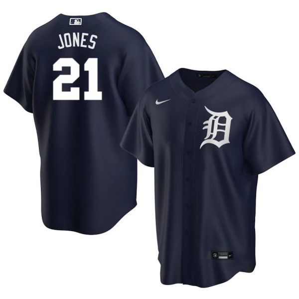 Men's Youth Women's Detroit Tigers 21 Replica Navy 2020 Jacoby Jones Jersey