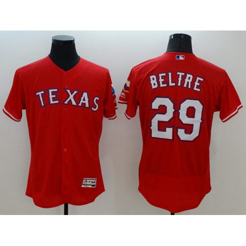 Texas Rangers #29 Adrian Beltre Red Flexbase Authentic Collection Stitched Jersey Men's