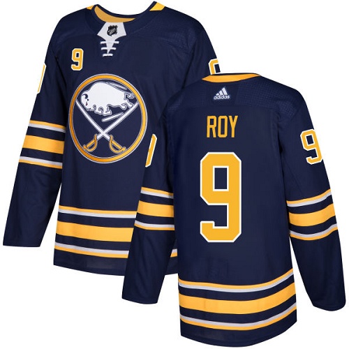 Adidas Buffalo Sabres #9 Derek Roy Navy Blue Home Authentic Stitched Jersey Men's