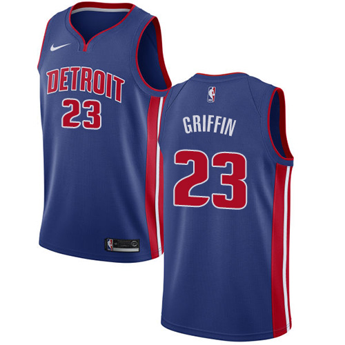 Detroit Pistons #23 Blake Griffin Blue Youth Swingman Icon Edition Jersey Youth