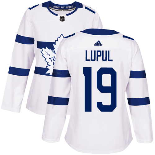 Adidas Maple Toronto Maple Leafs #19 Joffrey Lupul White Authentic 2018 Stadium Series Women's Stitched Jersey Womens