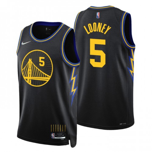 Golden State Golden State Warriors #5 Kevon Looney Mens Black 2021/22 Swingman Jersey - City Edition Mens