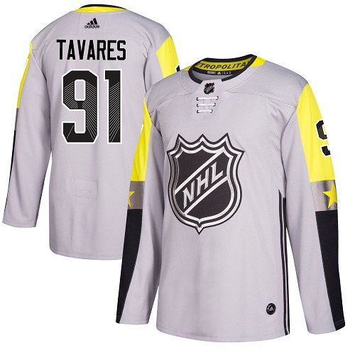 Adidas New York Islanders #91 John Tavares Gray 2018 All-Star Metro Division Authentic Stitched Youth Jersey Youth