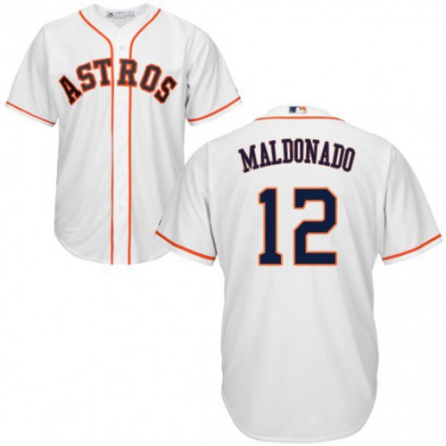 Houston Astros #12 Martin Maldonado White New Cool Base Stitched Jersey Men's