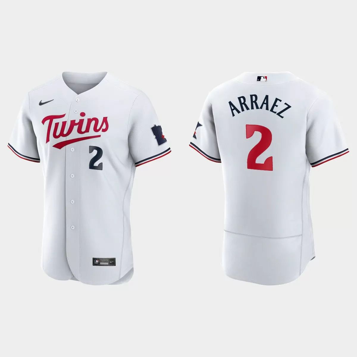Minnesota Twins #2 Luis Arraez Men's 2023 Authentic Jersey - White